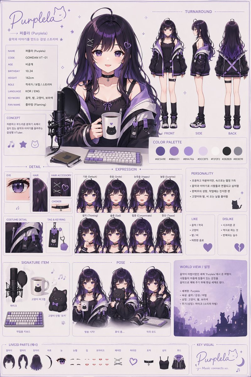 Personalized VTuber Avatar Prompt GPT Image 2 prompt example variation 2: A popular prompt format for creating a VTuber avatar based on the conversation history between the user...