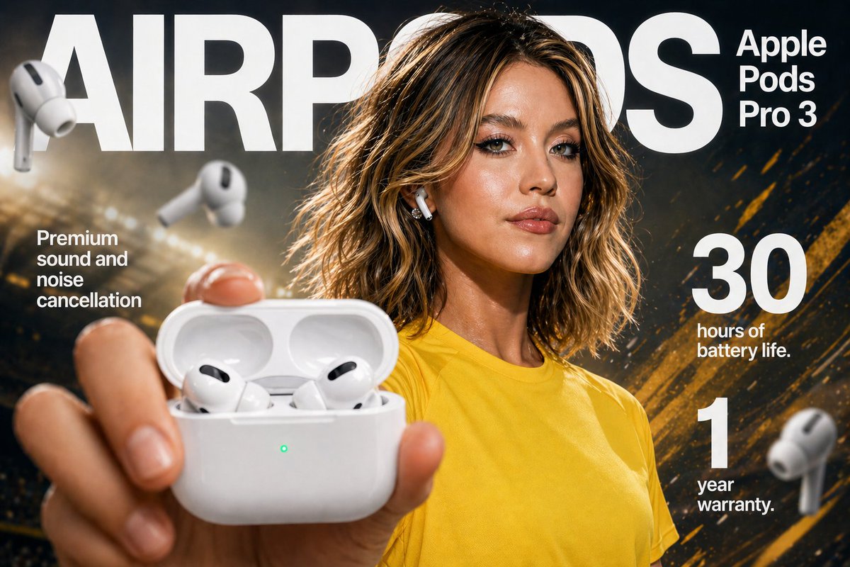 Earbuds E-commerce Infographic Qwen Image 프롬프트 예시: A professional product photography prompt for an earbud infographic, including layout instructions for foreground, mid-ground,...