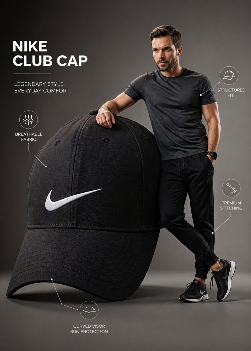Premium Brand Infographic with Male Model Qwen Image 프롬프트 예시: A high-end advertising infographic featuring a young man interacting with an oversized product, complete with...