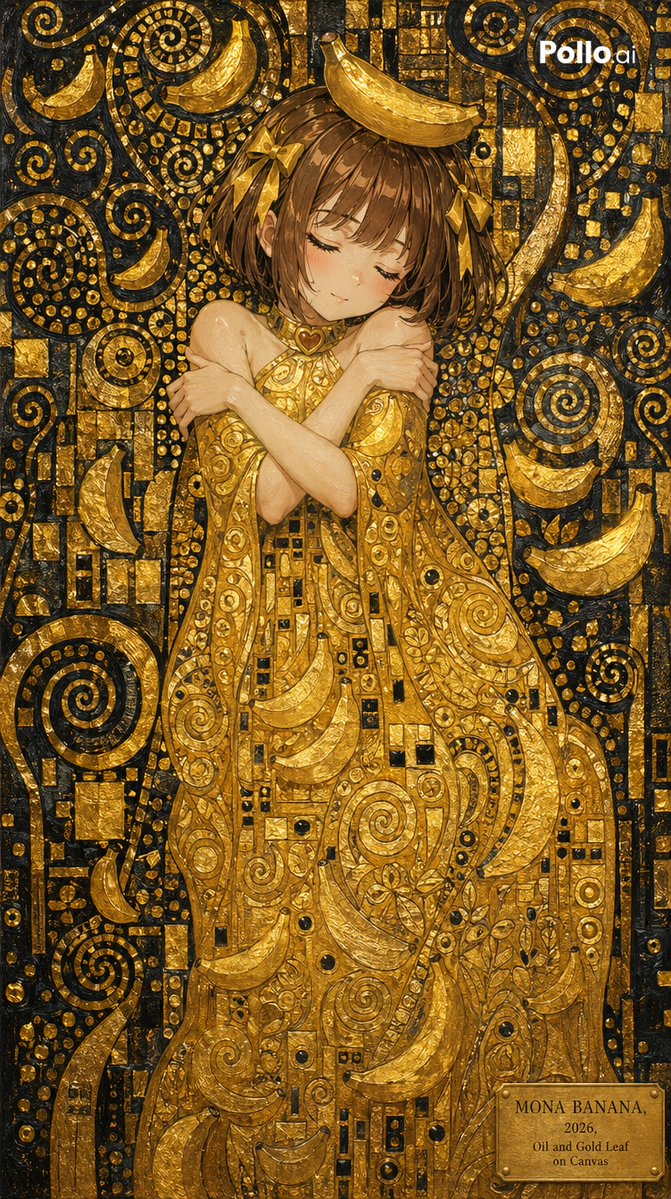 Klimt-Style Character Art GPT Image 2 prompt example: A prompt for generating an illustration in the style of Gustav Klimt's 'The Kiss' but featuring a specific character and...