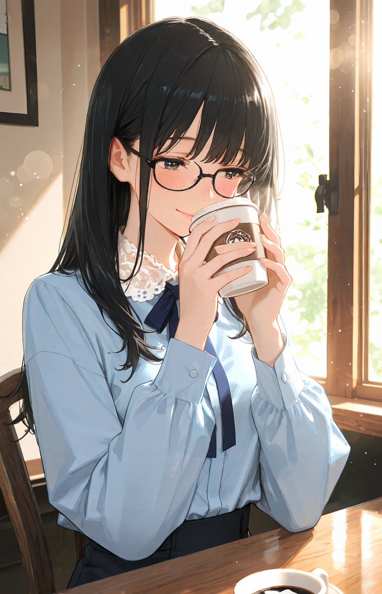 Portrait of a Gentle Woman with Glasses GPT Image 2 prompt example variation 3: A descriptive prompt for generating a soft, photobook-style portrait of a gentle woman wearing...
