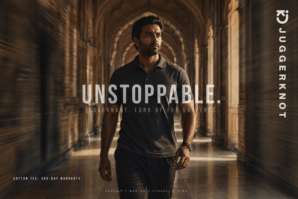 Luxury Tee Campaign Poster Qwen Image 프롬프트 예시: This prompt generates a cinematic premium apparel advertisement poster for a menswear brand, ideal for social media marketing and...