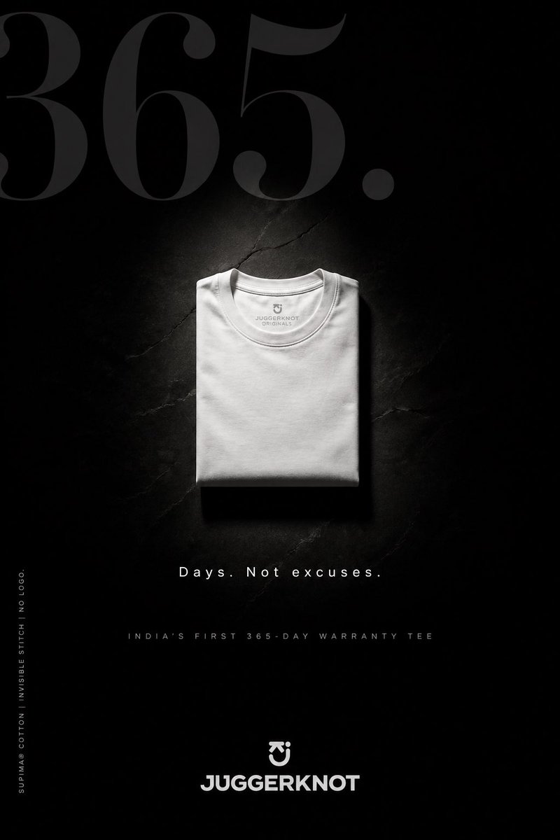 Minimal Luxury T-Shirt Ad Poster GPT Image 2 prompt example: A sleek monochrome streetwear poster showing a single folded premium tee with bold typography, ideal for fashion...