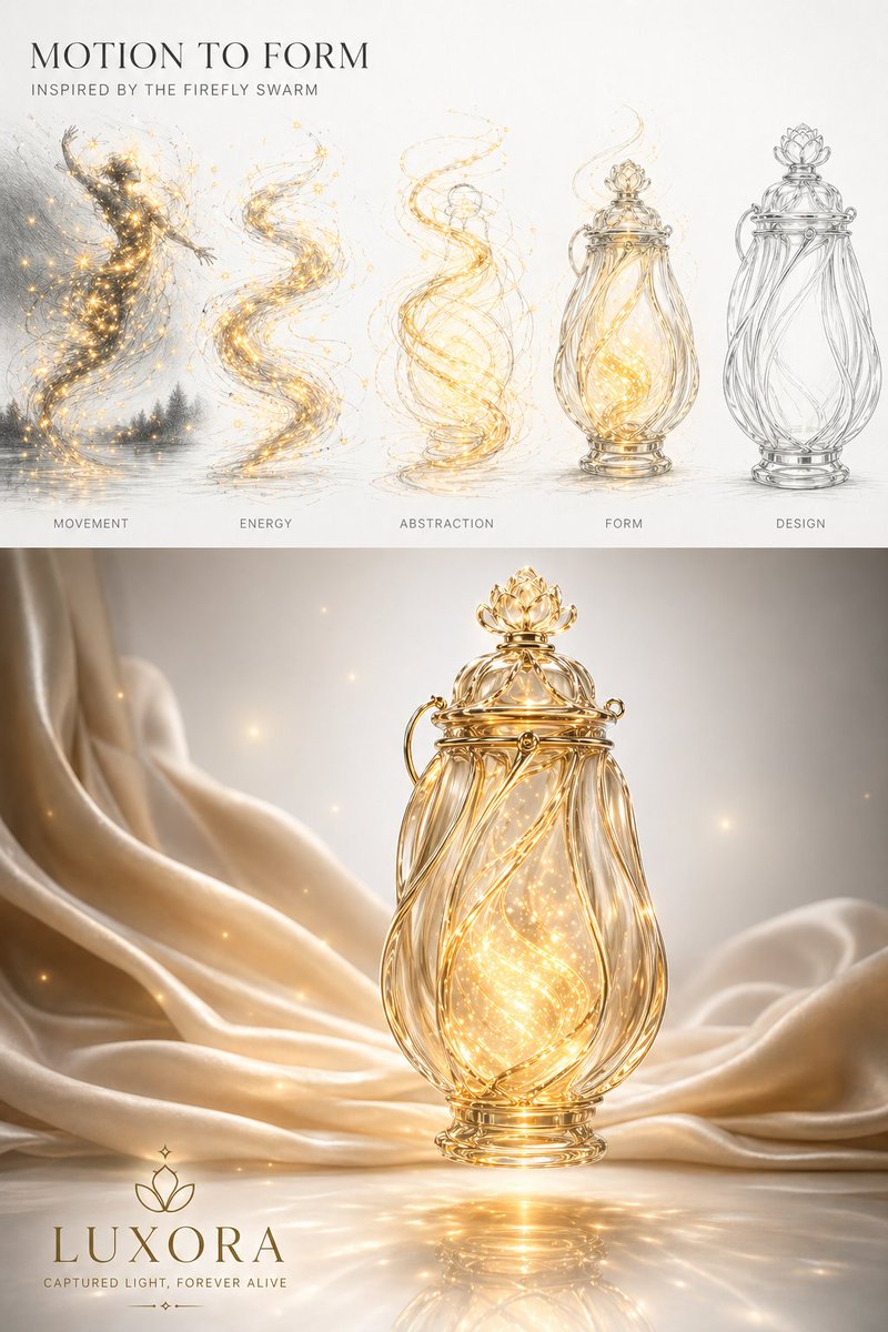 Design Poster Transformation Sequence GPT Image 2 prompt example: A truncated prompt for a design poster showing a continuous flow of pencil sketches evolving from movement into...