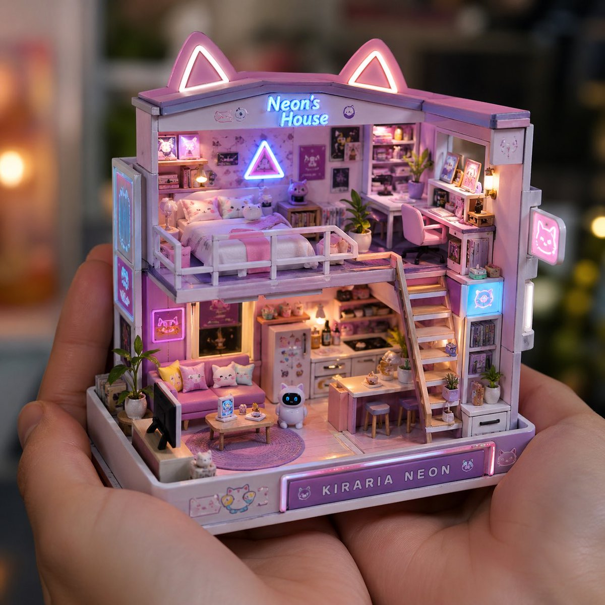Miniature Handcrafted Object Photography GPT Image 2 prompt example: A detailed prompt for creating realistic close-up photographs of tiny, intricately detailed miniature objects...