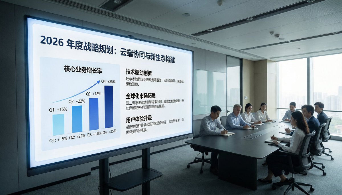 Corporate Meeting Photo Upgrade のQwen Imageプロンプト例: This prompt turns a surveillance-style conference room reference into a bright, premium corporate presentation photo suitable...