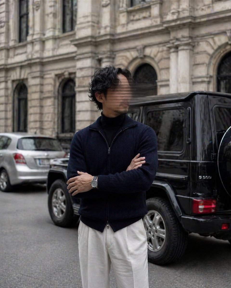 Luxury Street Style Portrait Qwen Image prompt example: This prompt generates a photorealistic men's fashion editorial portrait on a European city street, ideal for style...
