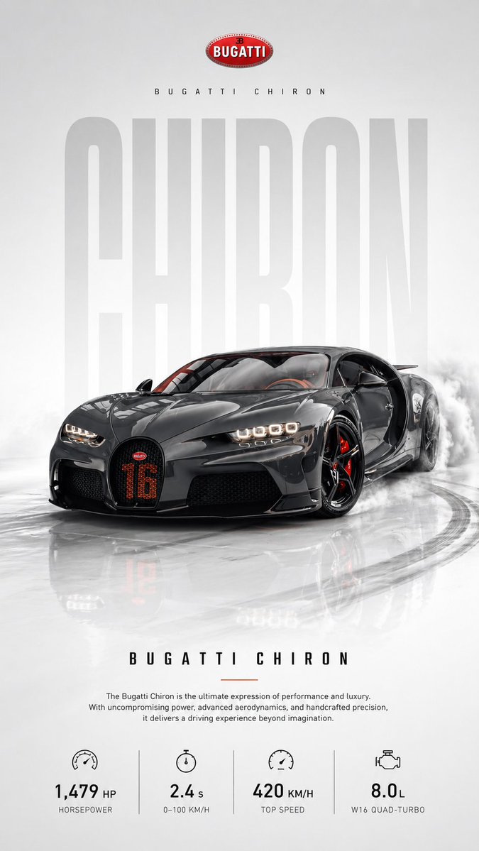 Automotive poster transformation prompt Qwen Image 프롬프트 예시: A prompt for transforming a car photo into a professional minimalist advertising poster with drifting effects and...