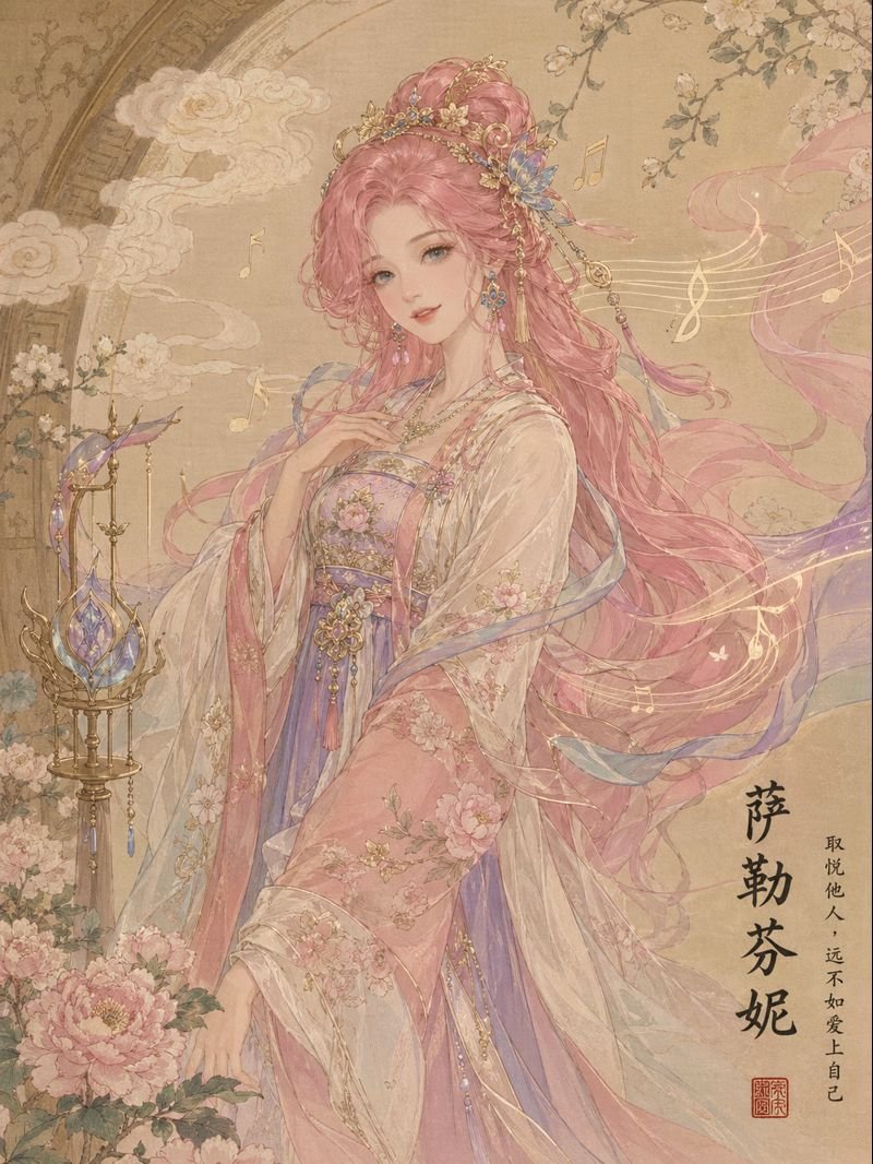 League of Legends in Song Dynasty Style GPT Image 2 prompt example: A creative prompt for blending modern game characters with traditional Chinese Gongbi painting style.