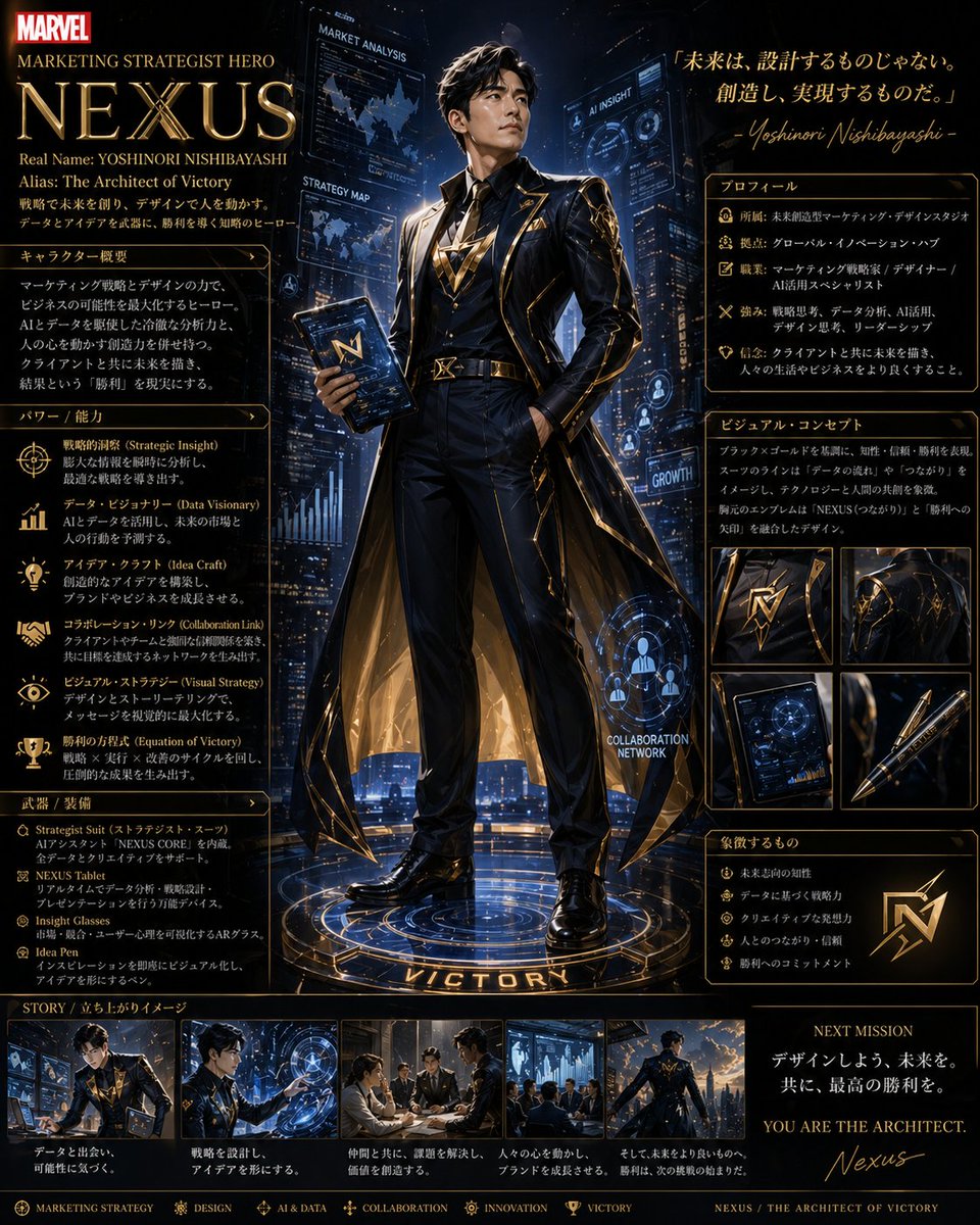 Marvel Character Transformation 的 GPT Image 2 提示词示例图:A fun and simple prompt to transform oneself into a Marvel character with a detailed description and professional aesthetic.