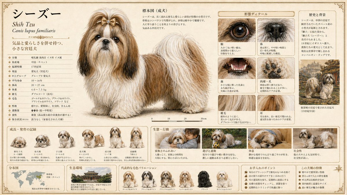 Detailed Animal Encyclopedia Generation GPT Image 2 prompt example: A sophisticated prompt for creating high-quality animal encyclopedia pages with anatomical details, habitat...