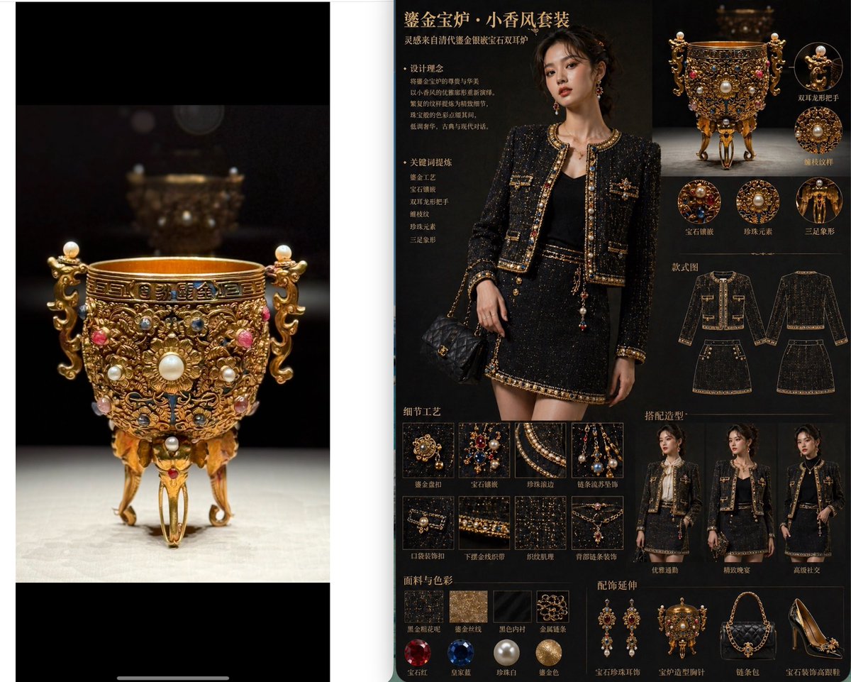 Product-Inspired Summer Fashion Qwen Image prompt example variation 3: Designs a summer-themed women's clothing collection based on the aesthetics of a specific physical product.