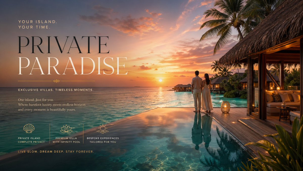 Luxury Resort Paradise Advertisement GPT Image 2 prompt example variation 4: An advertisement prompt for a luxury resort featuring an infinity pool at sunset with a cinematic mood.
