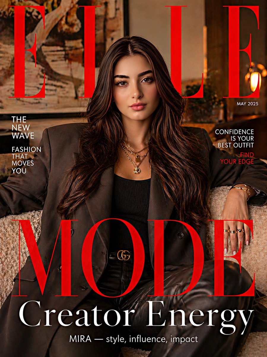 ELLE Magazine Cover Style GPT Image 2 prompt example: A comprehensive prompt for creating a high-fashion magazine cover, maintaining character consistency while styling with...
