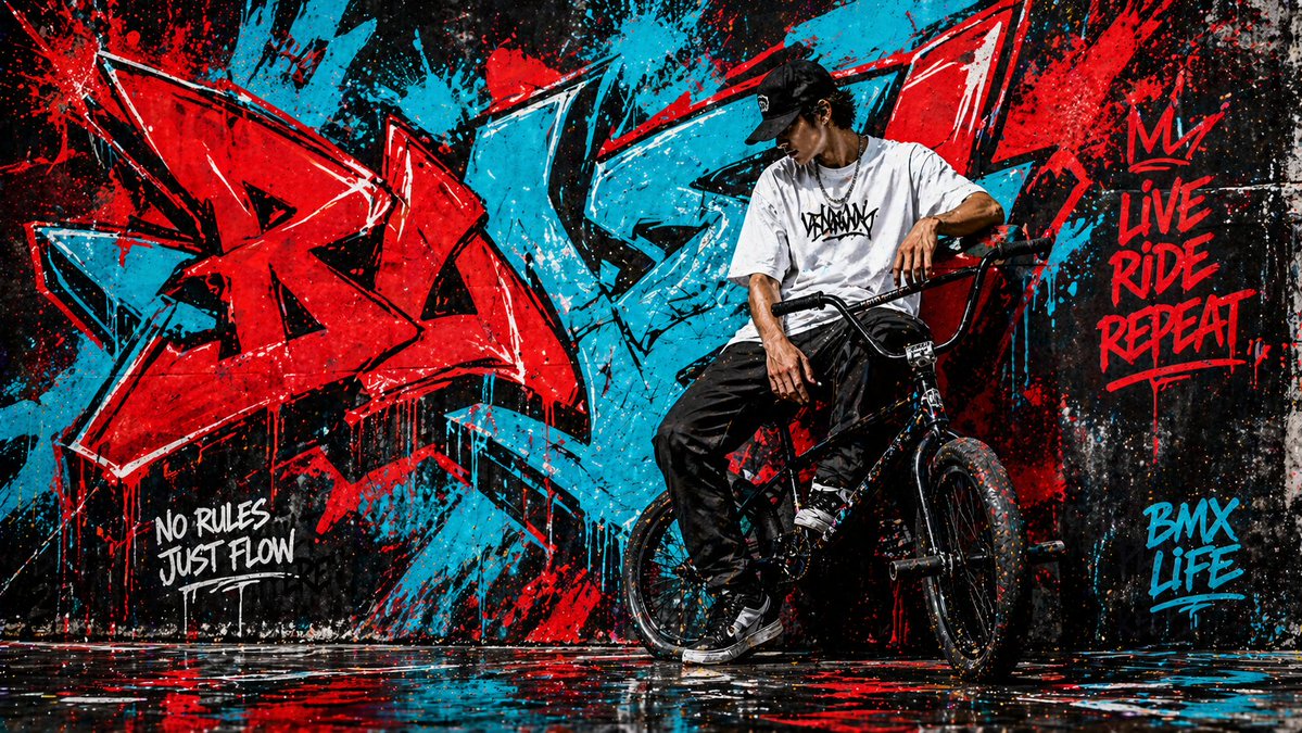 Graffiti Wall Urban Artwork Qwen Image 프롬프트 예시: A prompt for generating bold, urban-style graffiti artwork with expressive movement and vibrant colors, perfect for street culture...