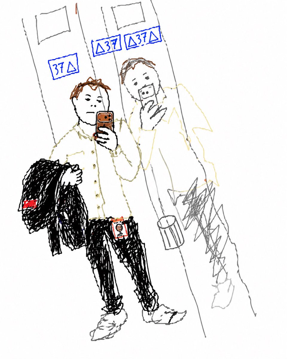 Turn Elevator Selfie Into Doodle Qwen Image 프롬프트 예시: This prompt converts a reference mirror selfie into a naive hand-drawn sketch while preserving the original composition and...