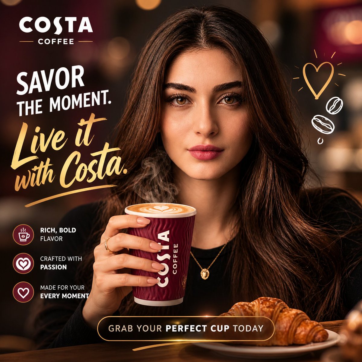 Commercial Product Ad Portrait GPT Image 2 prompt example: A versatile prompt for commercial advertisements that keeps the subject's face consistent while allowing for product...