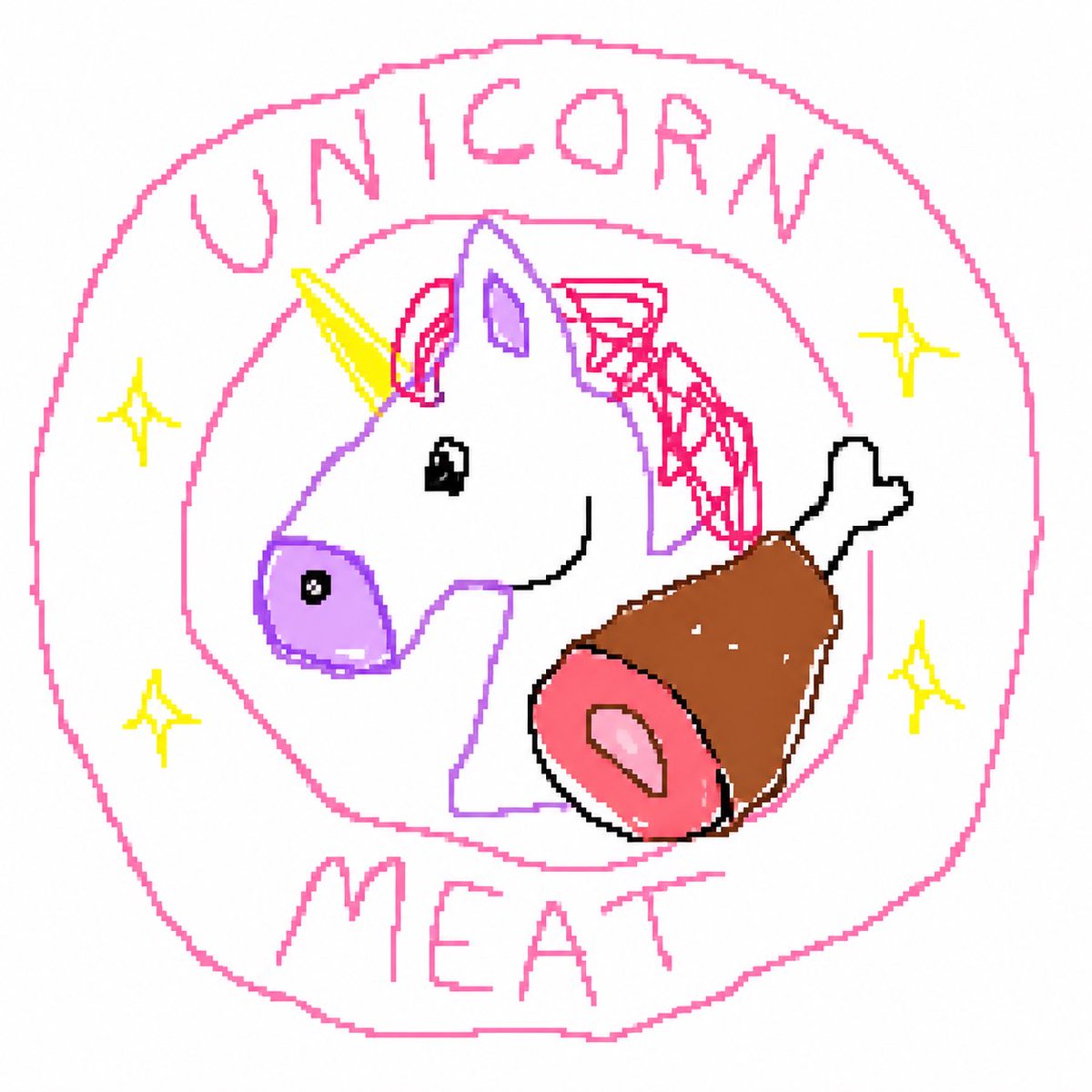 Bad MS Paint Redraw Prompt Qwen Image prompt example: A viral prompt used to intentionally degrade and redraw an image in a clumsy, low-quality MS Paint style for comedic effect.