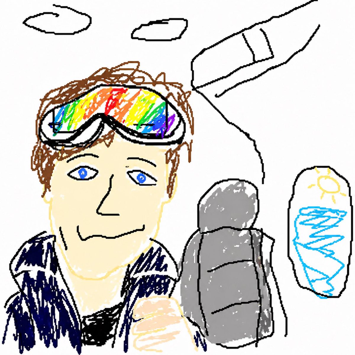 Bad MS Paint Redraw Style 的 GPT Image 2 提示词示例图：A viral prompt that instructs GPT Image 2 to intentionally recreate an image in a clumsy, low-quality MS Paint aesthetic for...
