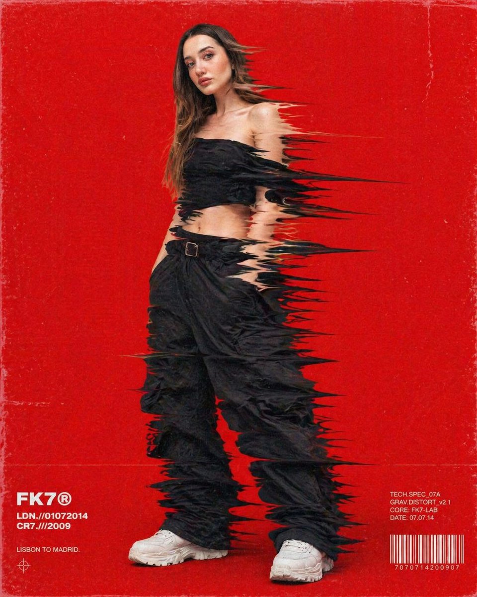 Hip-Hop Fashion Motion Streak Portrait のQwen Imageプロンプト例 バリエーション 2: A stylish hip-hop fashion prompt for gpt-image-2 that creates a motion drag effect with bold colors and retro...