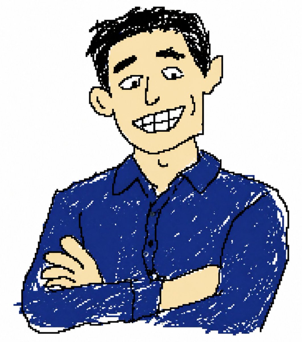 Clumsy MS Paint Style Redraw のQwen Imageプロンプト例: A humorous prompt that instructs GPT-image-2 to redraw a reference image in a deliberately unskillful, low-quality MS Paint style...
