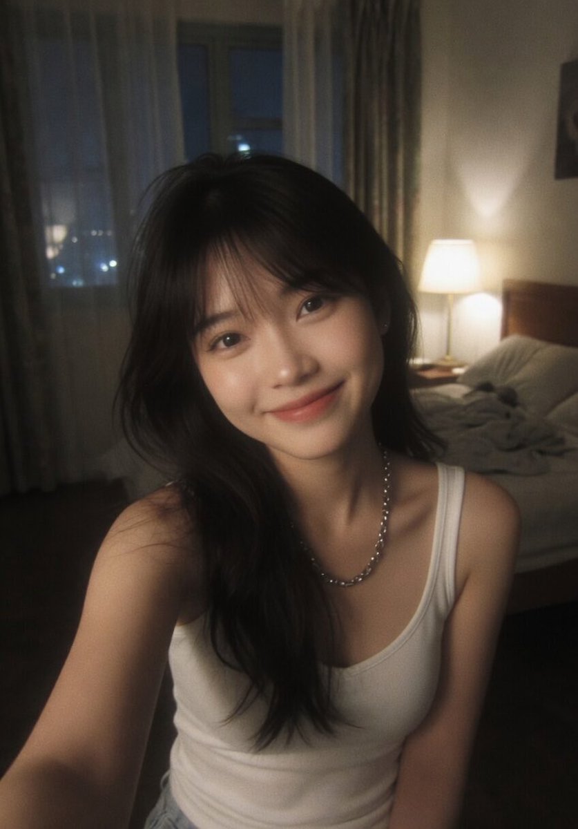 Censored Night Bedroom Selfie 的 GPT Image 2 提示词示例图 变化图 3:Generates a realistic imperfect nighttime bedroom selfie with a privacy-obscured face, useful for casual social-media...