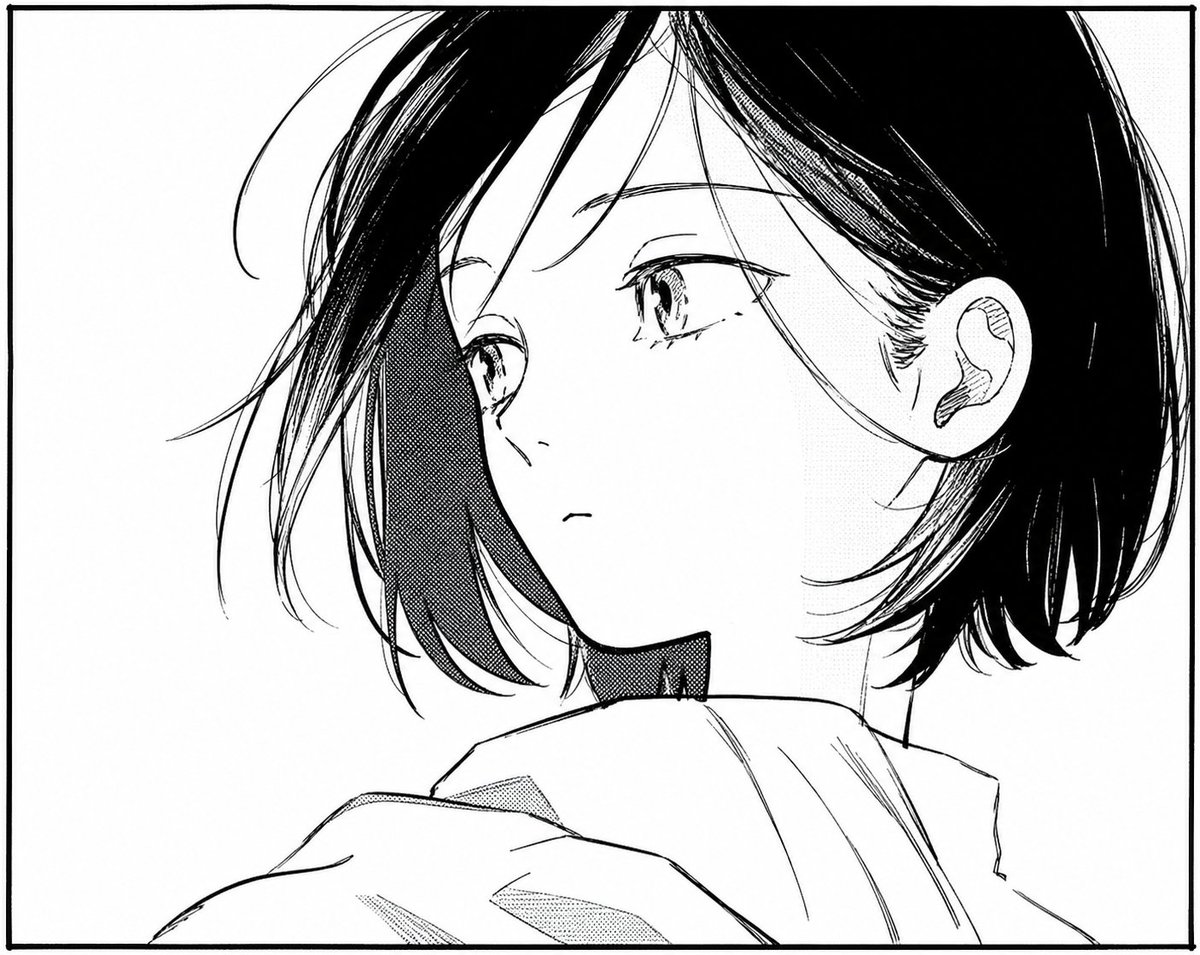 Monochrome Manga Woman Portrait Qwen Image 프롬프트 예시 변형 2: A text prompt for generating an elegant black-and-white manga close-up portrait with expressive hand-drawn linework and...