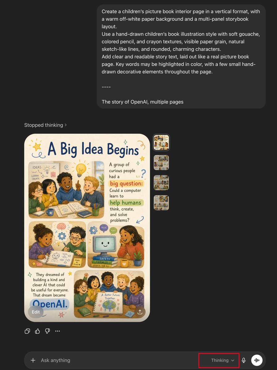 Children's Picture Book Layout Qwen Image prompt example variation 2: A stylized prompt for generating a multi-panel storybook page with soft gouache and crayon textures,...